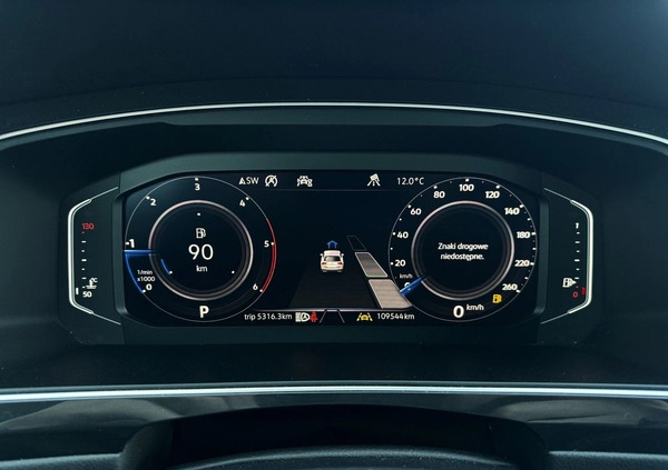 Volkswagen Tiguan cena 143900 przebieg: 109539, rok produkcji 2020 z Poręba małe 466